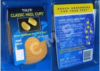 MEDI DYNE TULIS CLASSIC Heel Cups Yellow Foot Shock Absorbers MADE IN 