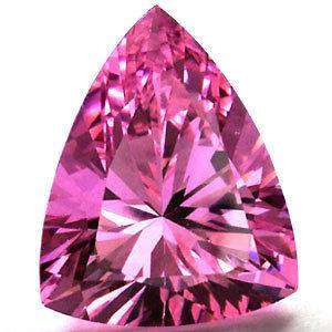   ct.Beautiful Pink Trillion Simulated Diamond Lab Russia Loose Gemstone