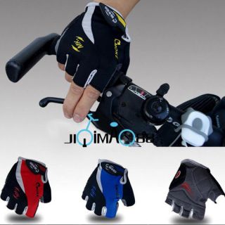 Cycling Bike Bicycle Sillcone half finger GEL gloves Size M XL Three 