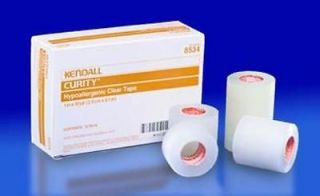 Invacare Kendall Latex Free Hypoallergenic Clear Medical Tape / Box of 