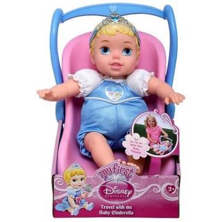   Disney Princess My First Baby Doll w/ Travel Carriage Car Seat