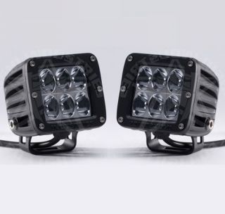 Rigid Industries D2 Dually Hybrid LED Driving Light Set of 2 (White 