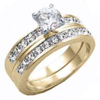 cubic zirconia wedding rings in Engagement & Wedding
