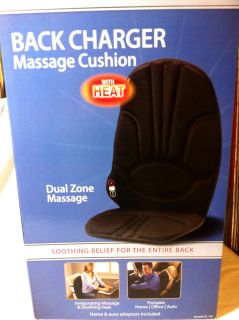 Homedics Back Charger Massage Cushion With Heat Model VC 100, New In 