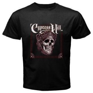 New CYPRESS HILL Rap Skull Album Music Mens Black T Shirt Size S M L 