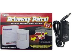 Driveway Patrol Wireless Security Alarm & Motion Sensor and Wall 