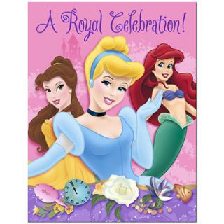Disney Princess Birthday Invitations & Thank You Notes 8 pack