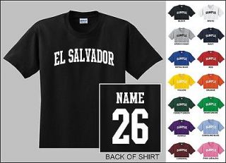Country Of El Salvador Custom Name & Number Personalized Youth T shirt