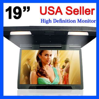   OFF In Car 19 Inch Truck Overhead Mounting Flip Down Video Monitor New