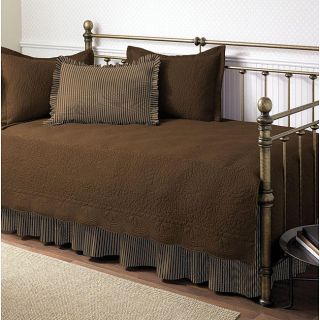 Trellis Chocolate Reversible 5 piece Daybed Set