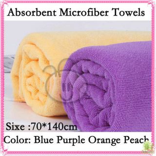   softAbsorbent Microfiber Bath Beach Towel 70*140cm 1pc/ 4 color choose
