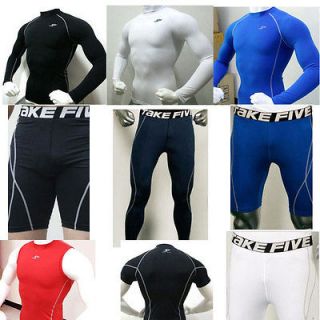   Under Base Layer Sports Wear Top T Shirts Tights Slim Fit Pants