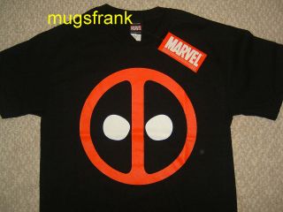 Men Deadpool Icon Logo Marvel Comics Shirt Nwt