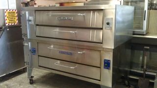 Bakers Pride Stainless Steel y602 Pizza Ovens Double Stack Pizza Ovens