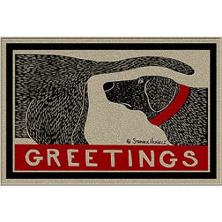 NEW Funny Greetings Dog Sniffing Butt Welcome Doormat
