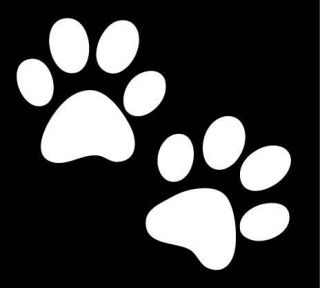 Dog Paw Print Footprint Decal Kit Puppy Sticker