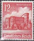 Stamp Germany Mi 756 Sc B182 WWII 3rd Reich Nazi Porta Nigra Trier 