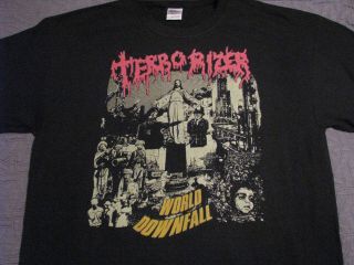 terrorizer world downfall t shirt death metal grindcore morbid angel 
