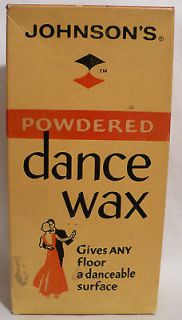Vtg 1950 Johnsons Ballroom Box Dance Floor Wax USA Unopened