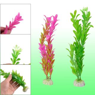Pcs Green Fuchsia Fish Tank Ornament Emulational Underwater Weeds