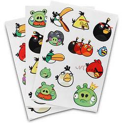 Angry Birds Wall Decal Decorative Room Sticker Reuseable 36 Piece