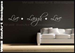   Sticker Quote Live Love Laugh Decorative Mural Decal Vinyl Sticker