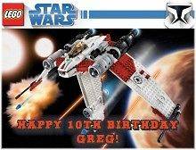 Star Wars Lego #5 Edible CAKE Icing Image topper frosting birthday 
