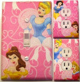 Disney Princess light switch outlet covers Belle Snow White Cinderella 