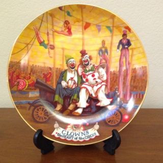 GREATEST SHOW ON EARTH RINGLING BROS CIRCUS CLOWN PLATE