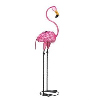 Decorative Life Sized Metal Flamingo Stake
