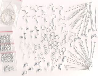 Silver~Gold Jewelry Making Craft Kit for Necklace Bracelets Earring 