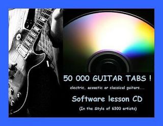 Guitar tabs lesson software CD Bob Marley Van Halen Kiss Deep purple 
