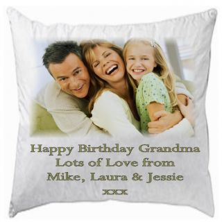 PERSONALISED CUSHION COVER ANY PHOTO/TEXT/MES​SAGE