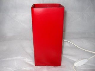 IKEA GRONO Designer Table lamp frosted glass RED plain clear 