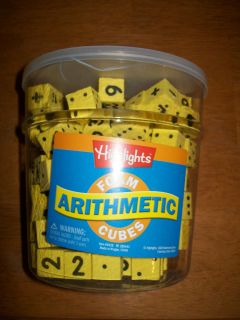   ~ARITHMATIC~FOAM~CUBES~DICE~NUMBERS~HOMESCHOOL~GAMES~HIGHLIGHTS~BOX