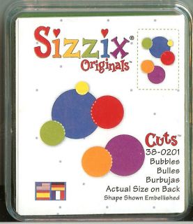 BUBBLES Small Green Die Sizzix Die #38 0201