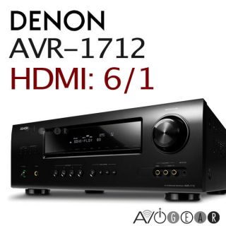 DENON AVR 1712 7.1 ch HDMI 6ins/1outs HD Surround Receiver. 3D 
