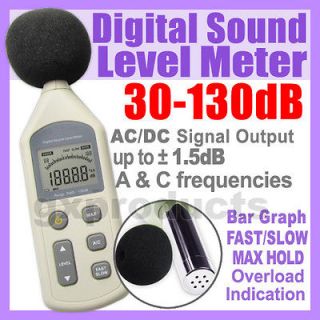   Level Meter 30~130 dB Digital Noise Decibel Tester 31.5Hz~ 8.5KHz