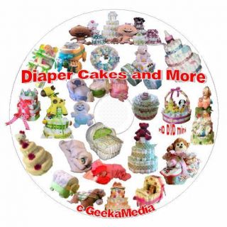 How to Make a Diaper Cake and Baby Shower Crafts Book & Video 