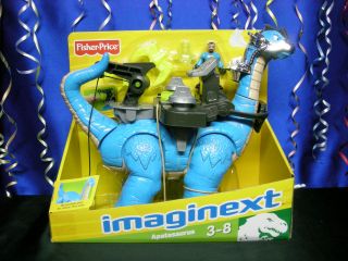 Large Imaginext Apatosaurus Deluxe Dinosaur NEW 3 Years & Up