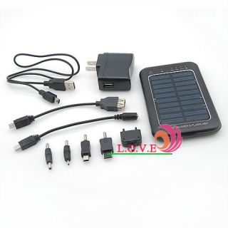 2600MAH Solar Charger External Battery Charger for MP4/Mobile Phone 