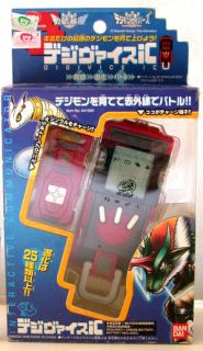   DIGIMON Digital Monsters RED DIGIVICE IC Data Link + IC Card RARE