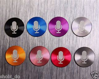   10pcs/Lot Metal Home Button Sticker for iPhone 4S iPod Touch MIC