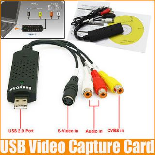   USB 2.0 Audio Video VHS to DVD Converter Adapter Video Capture Card