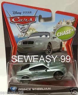 Disney Pixar Cars 2 Prince Wheeliam # 42 Chase car newly released