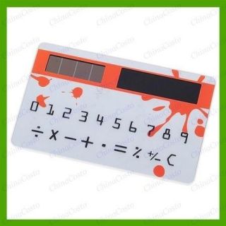 NEW Mini Slim Credit Card Solar Power Pocket Calculator