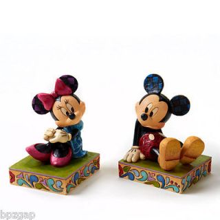 DISNEY JIM SHORE MICKEY AND MINNIE BOOKENDS #4026094