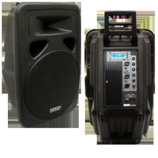 Mr DJ 2 Way 15 Full Range Speaker Bulit In  Player Microphone PSA 