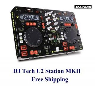 DJ Tech U2 Station MKII ALL IN ONE DJ MIXER FOR USB HARD DRIVE