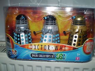 DOCTOR WHO Dalek Collectors Set Saucer Pilot Emperors Guard Supreme 